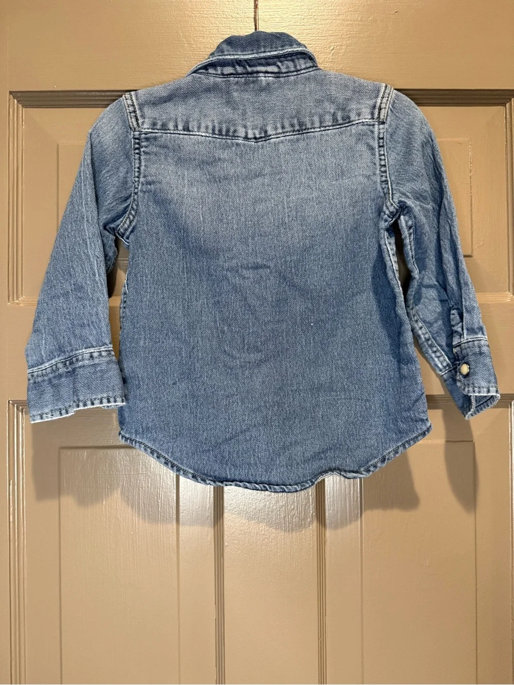 GAP Kids Light Blue Denim Jacket with Snap Pockets